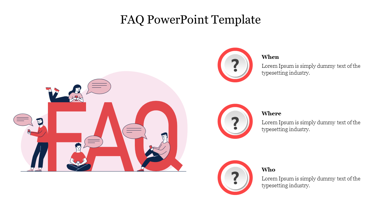 Free - FAQ PowerPoint Template Free Presentation & Google Slides